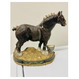 Cast-iron Clydesdale, horse, doorstop, with