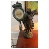 Vintage Crosa Eros and Psyche mantle clock is