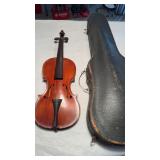 Vintage violin, marked with a paper label