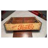Vintage 1956 Pepsi cola crate, with original
