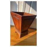 Antique Pinewood plant holder or large trashcan,