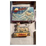 2 pieces Jim Shore patients, the cat figure, and