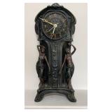 Art Nouveau mantle clock with two full figured