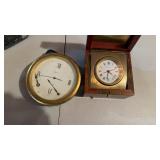 2 Tiffany and Cole clocks, both battery operated,