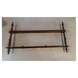 Small antique oak plate rack and or cup and