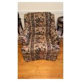 Reading armchair with a rose upholstery, will