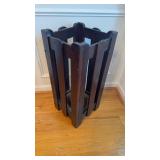 Antique oak umbrella, cane, stand, arts, and
