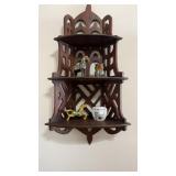 Three shelf what not shelf unit, appears to be