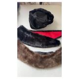 Paris, France, Black fur hat, black fur collar