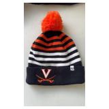 Like new Virginia Tech beanie hat, with pom-pom,