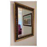 Antique, Italian Gold plaster molded framed wall