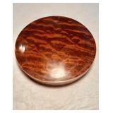 Antique  wooden banjo resonator featuring a rich,