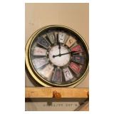 Small 12 inch wall clock, battery operated,
