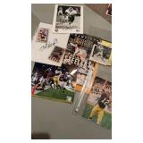 Collection of football collectibles, hand, signed
