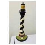 Tall Cast Iron lighthouse doorstop, Barber s