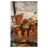 8 peace English cottage ware tea set, includes a