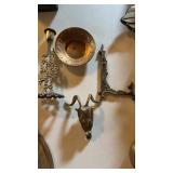 4 pieces, vintage brass, zodiac sign, brass bowl,