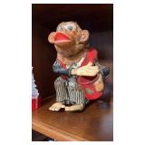 Vintage battery operated, mechanical monkey,