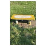 Vintage concrete bench seat , three piece