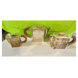 WMF German Art Deco tea set, Antique Art Deco