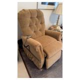 Midl Lift  golden recliner, Gold upholstery,