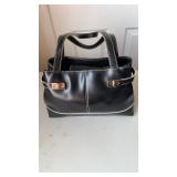 Willson, black leather purse, handbag,