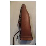 vintage leather 'Leg-o'-Mutton' takedown shotgun