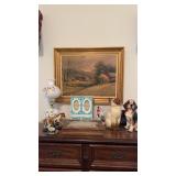 Group lot on top of the dresser that includes two