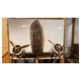 Vintage framed print on glass of a vintage
