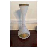 Antique Victorian, frosted glass flower vase,