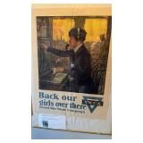 Original Antique YWCA war war, one poster,