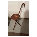 Antique Walking stick, cane, sporting seat,