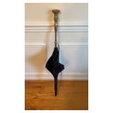Antique Victorian, gold plate, handle umbrella,