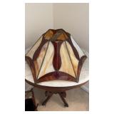 Antiquing stained  glass lampshade, shades of