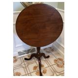 Circa 1800 Cherry Tilt Top Candle Stand