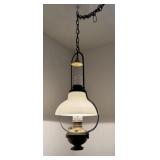 Antique Hanging Kerosene Light Fixture