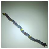 Sterling, Marcasite & Colored Gemstone Bracelet