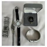 Lot of 5 Vintage Watches - 1 Pin & 4 Wrist Watches