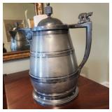 Antique Silver Plate Water Pitcher with Polar Bear