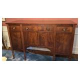 Circa 1825 Sheraton Mahogany Sideboard