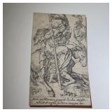 Heinrich Aldegrever Engraving on Laid Paper - 1552
