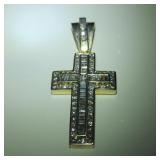 Magnificent Diamond & 14K Cross Pendant - 4.5ct!