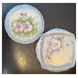 2 Hand painted Hot Plates