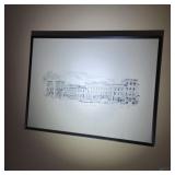 Vintage "Linda Doust" Print "Cazenovia Village"