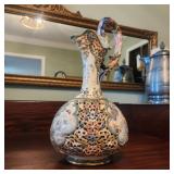 Antique "Fischer - Budapest" Fancy Porcelain Ewer