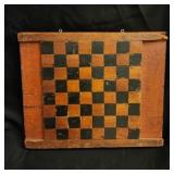 Circa 1870 Folk Art Painted Checker Board