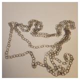 Vintage Sterling Chain Measuring an Amazing 98"