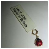 Enameled 14K Gold Ladybug Charm