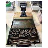Tool lot - Socket Set, Drills, Dremel & Vice, etc.