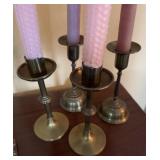Vintage Brass Candle Holders